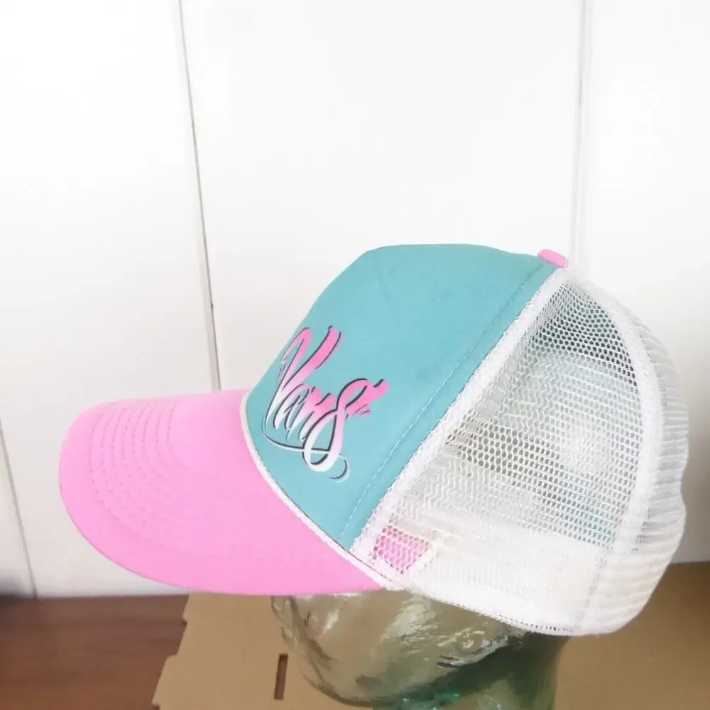 VTG‎ Vans Otto Trucker Snapback Airbrushed Graffiti Logo Skate Boarding Mesh